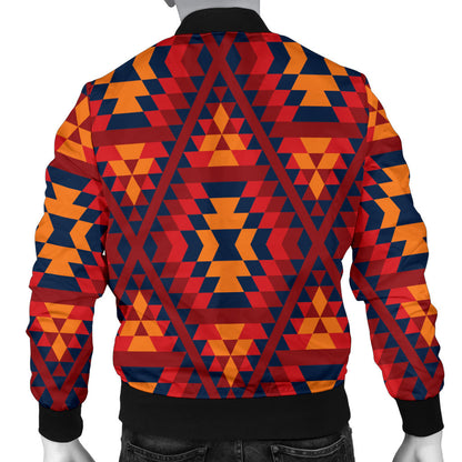 Navajo Pattern Print Design A03 Men Bomber Jacket
