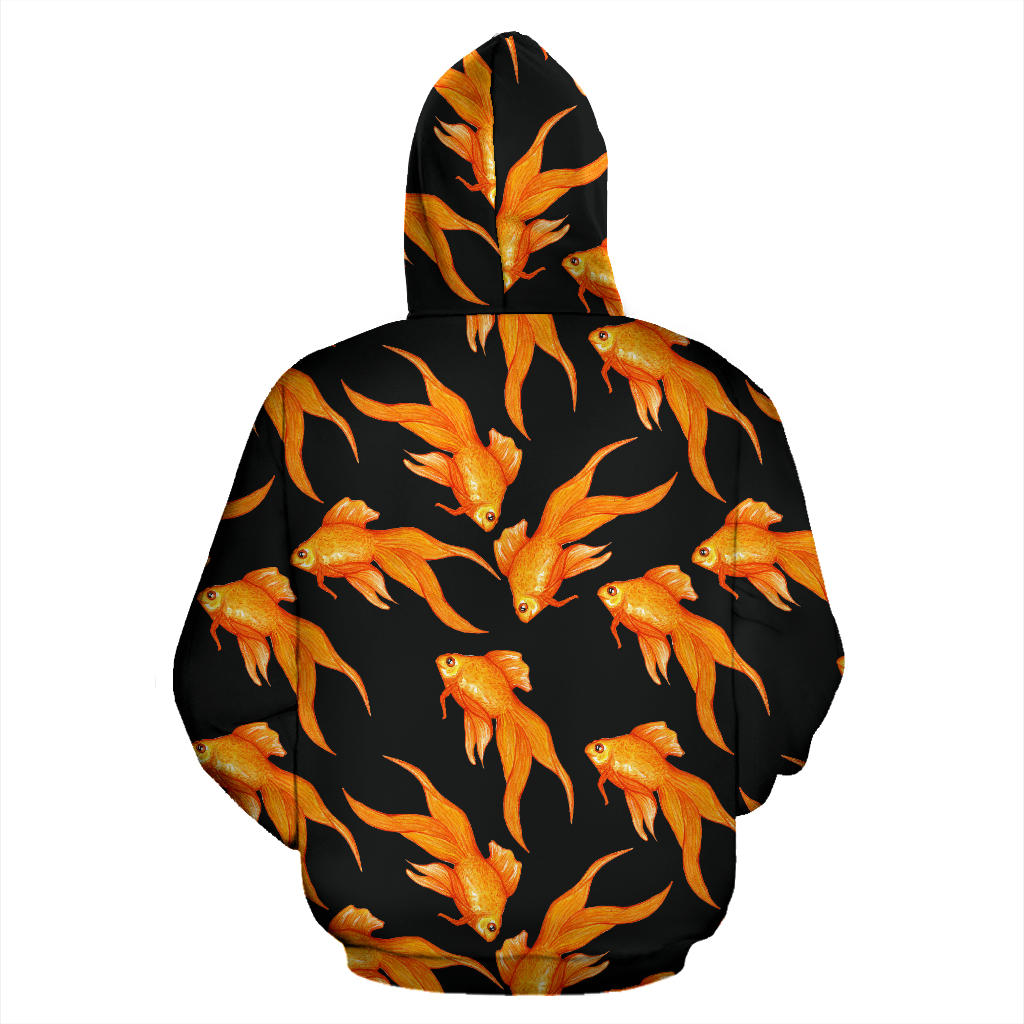 Goldfish Pattern Print Design 03 Pullover Hoodie