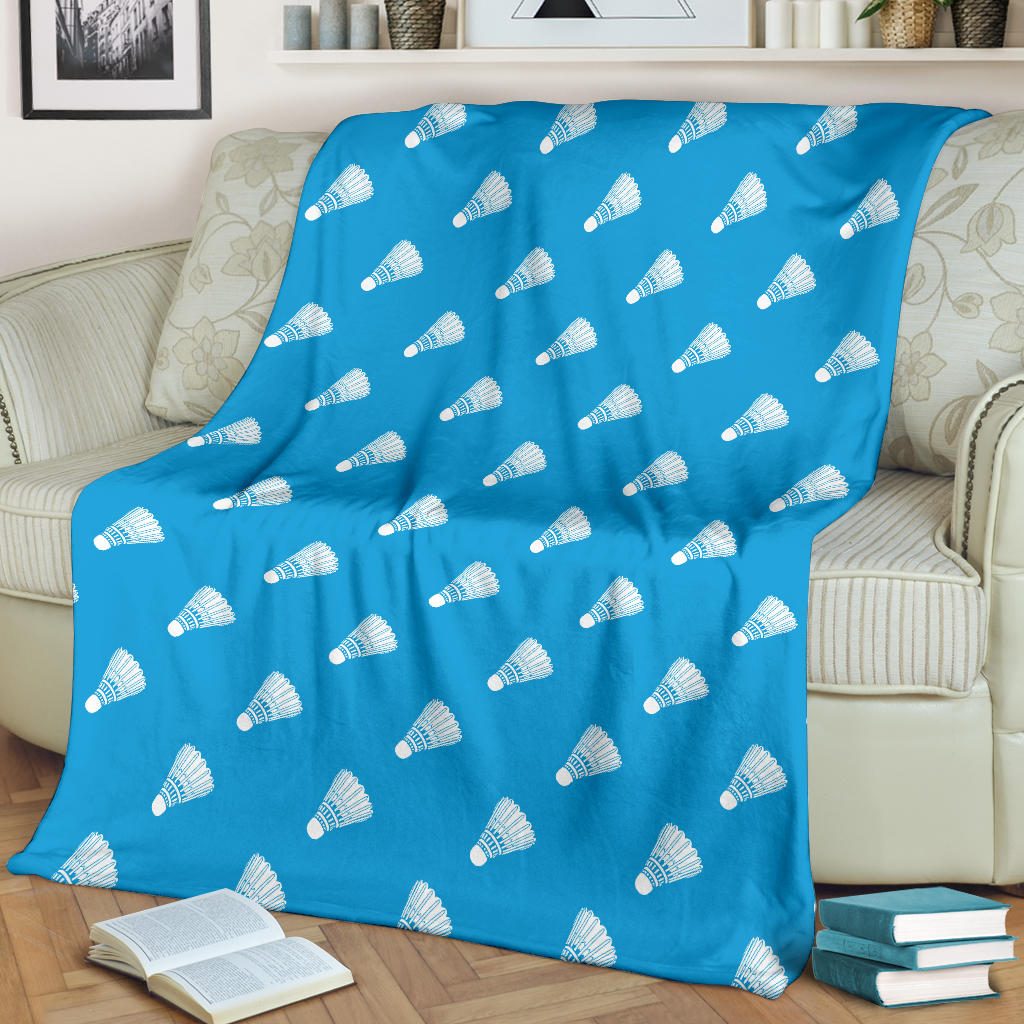 Badminton Ball Pattern Print Design 08 Premium Blanket