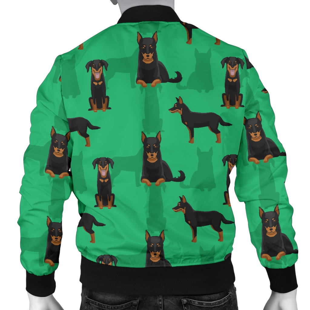 Beauceron Pattern Print Design 01 Men Bomber Jacket