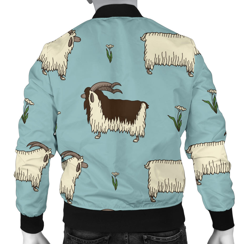 Goat Pattern Print Design 02 Men Bomber Jacket