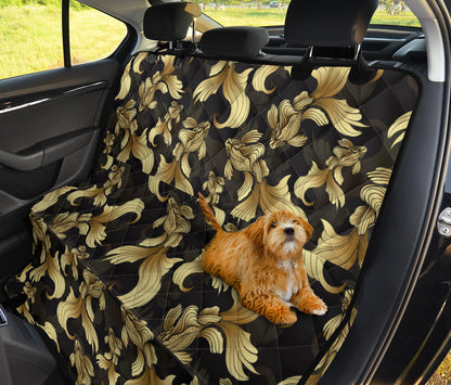 Goldfish Pattern Print Design 02 Rear Dog Car Seat Cover Hammock