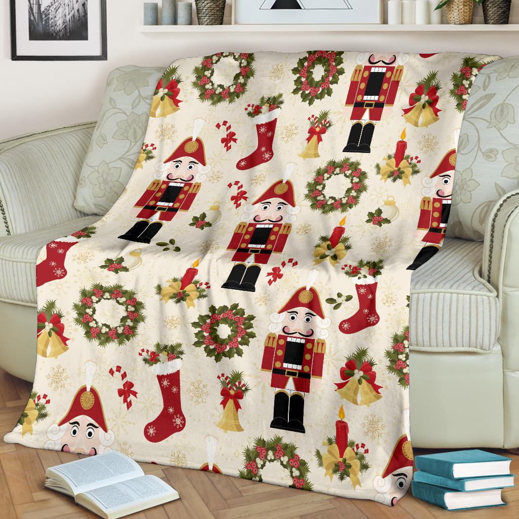Nutcracker Pattern Print Design A01 Premium Blanket