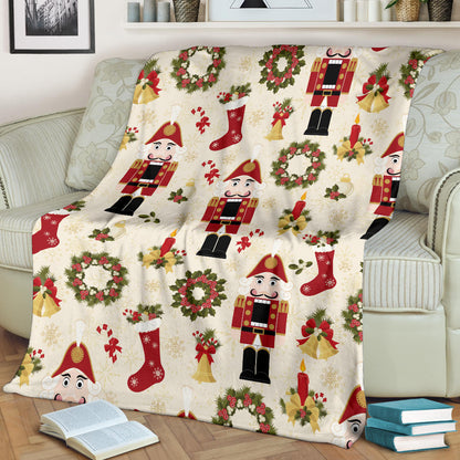 Nutcracker Pattern Print Design A01 Premium Blanket
