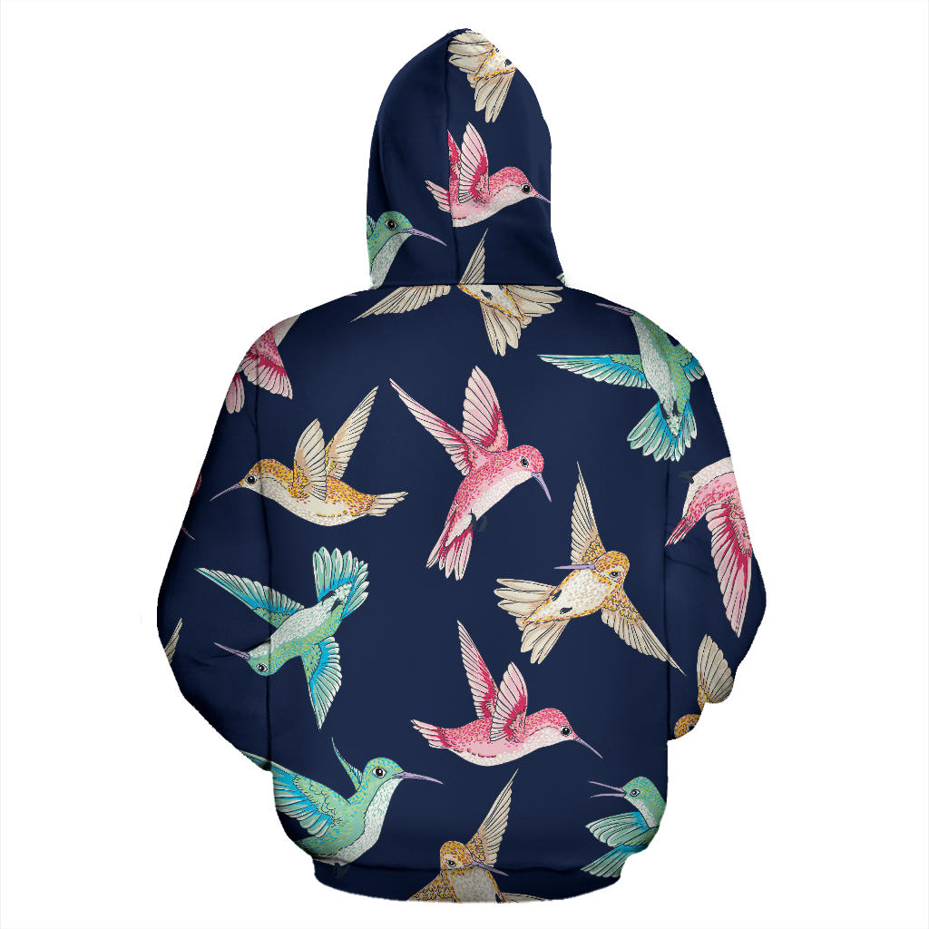 Hummingbird Cute Pattern Print Design 01 Pullover Hoodie