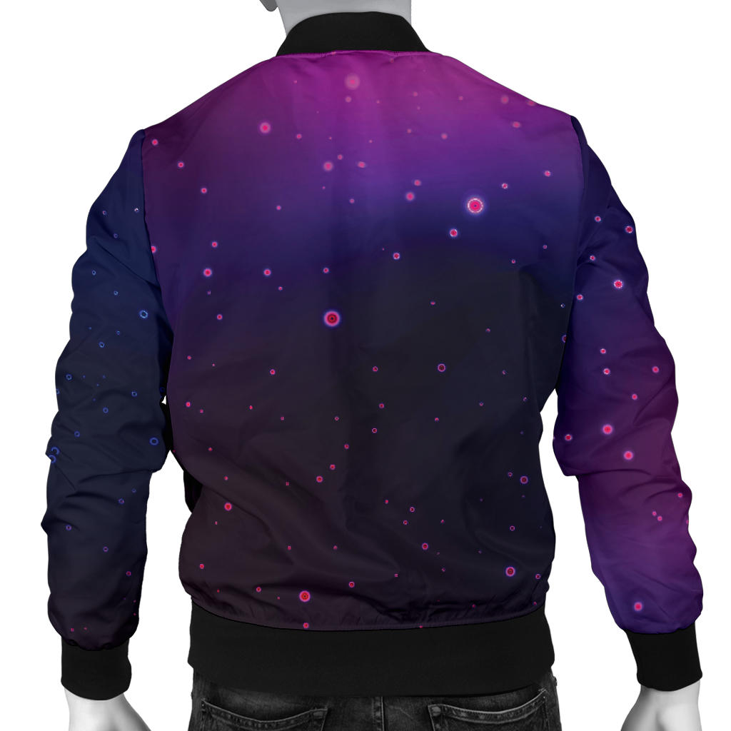 Night sky Pattern Print Design A04 Men Bomber Jacket