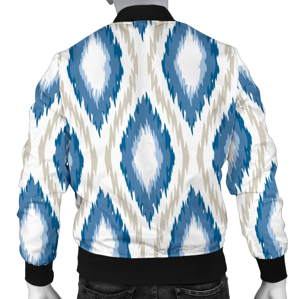 Ikat Pattern Print Design 02 Men Bomber Jacket