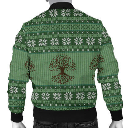 Celtic Pattern Print Design 09 Men Bomber Jacket