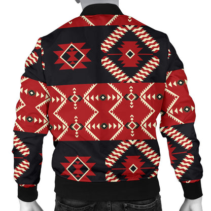 Navajo Pattern Print Design A05 Men Bomber Jacket