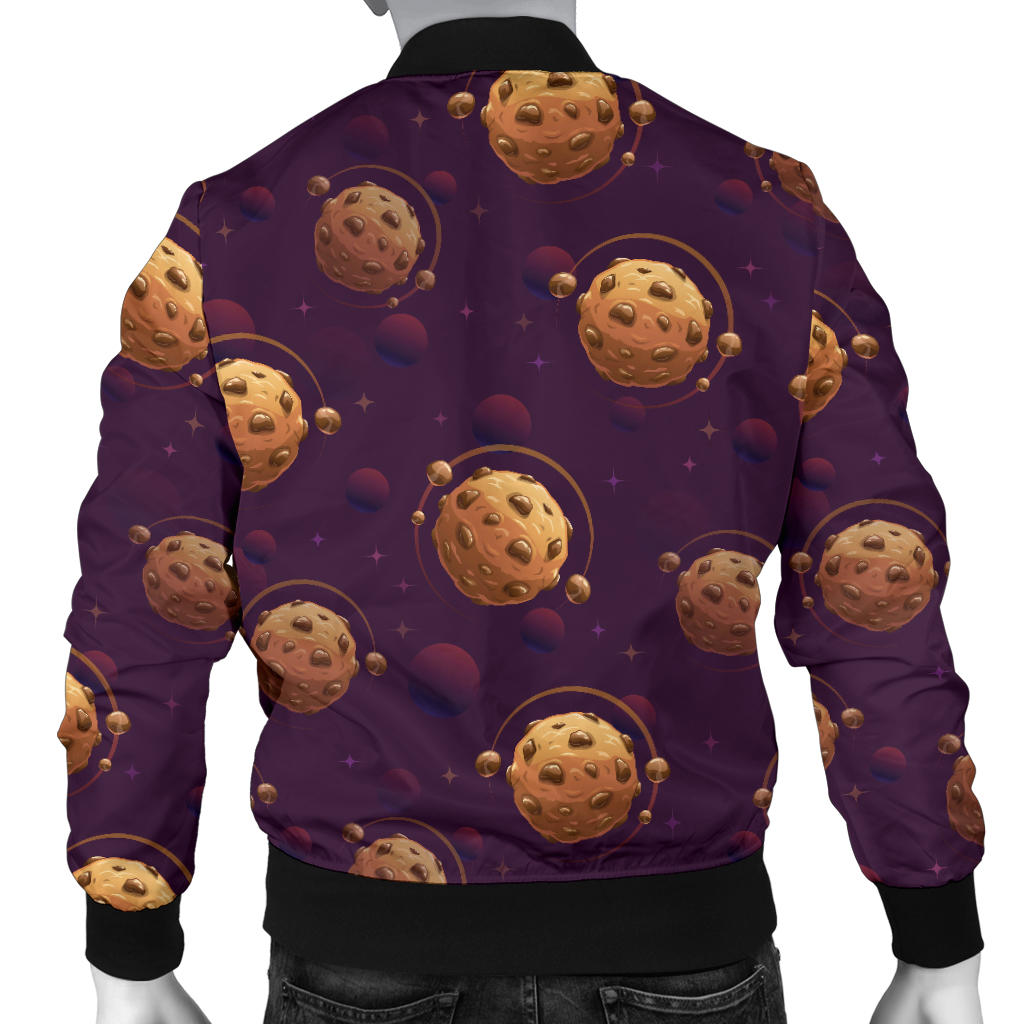 Cookie Pattern Print Design 03 Men Bomber Jacket