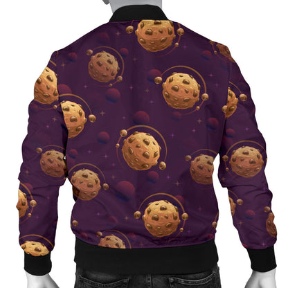 Cookie Pattern Print Design 03 Men Bomber Jacket