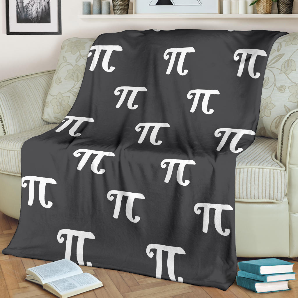 Pi Day Pattern Print Design A01 Premium Blanket
