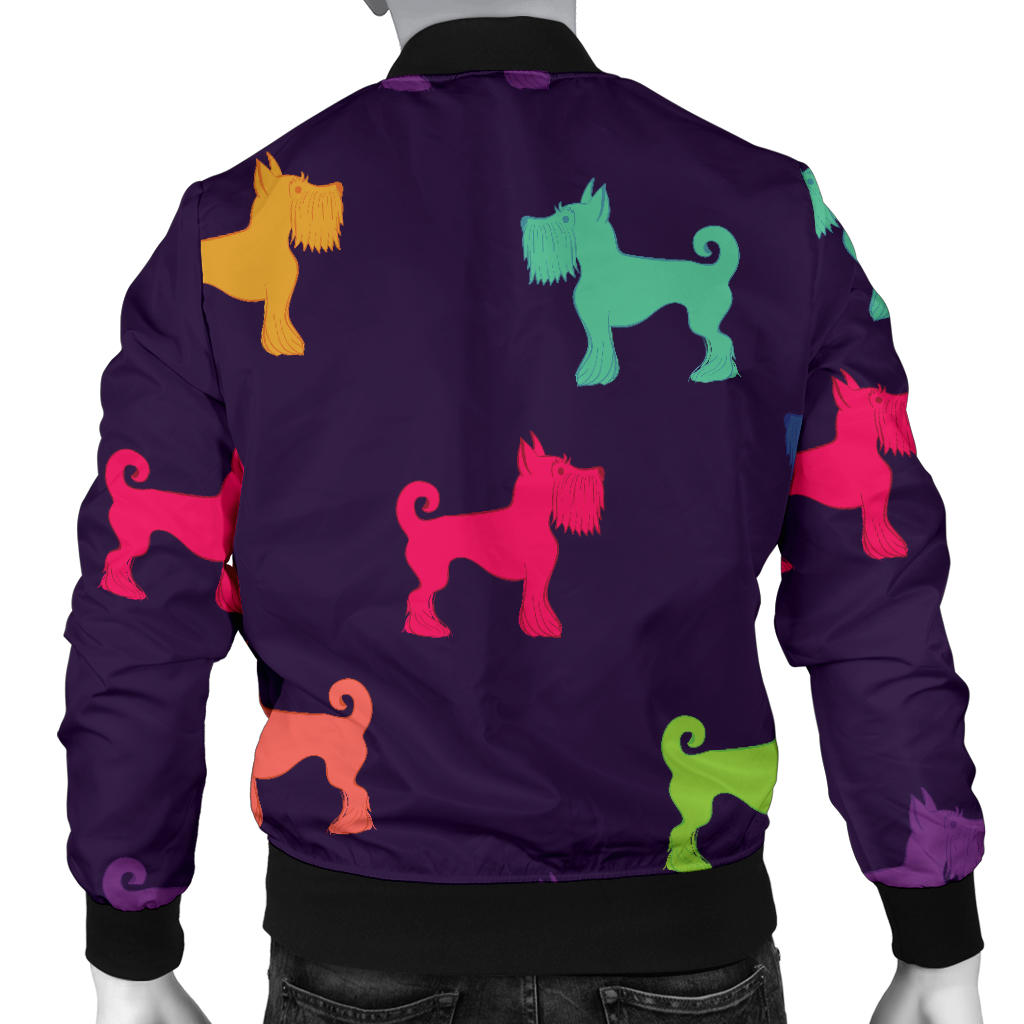 Schnauzers Pattern Print Design A05 Men Bomber Jacket