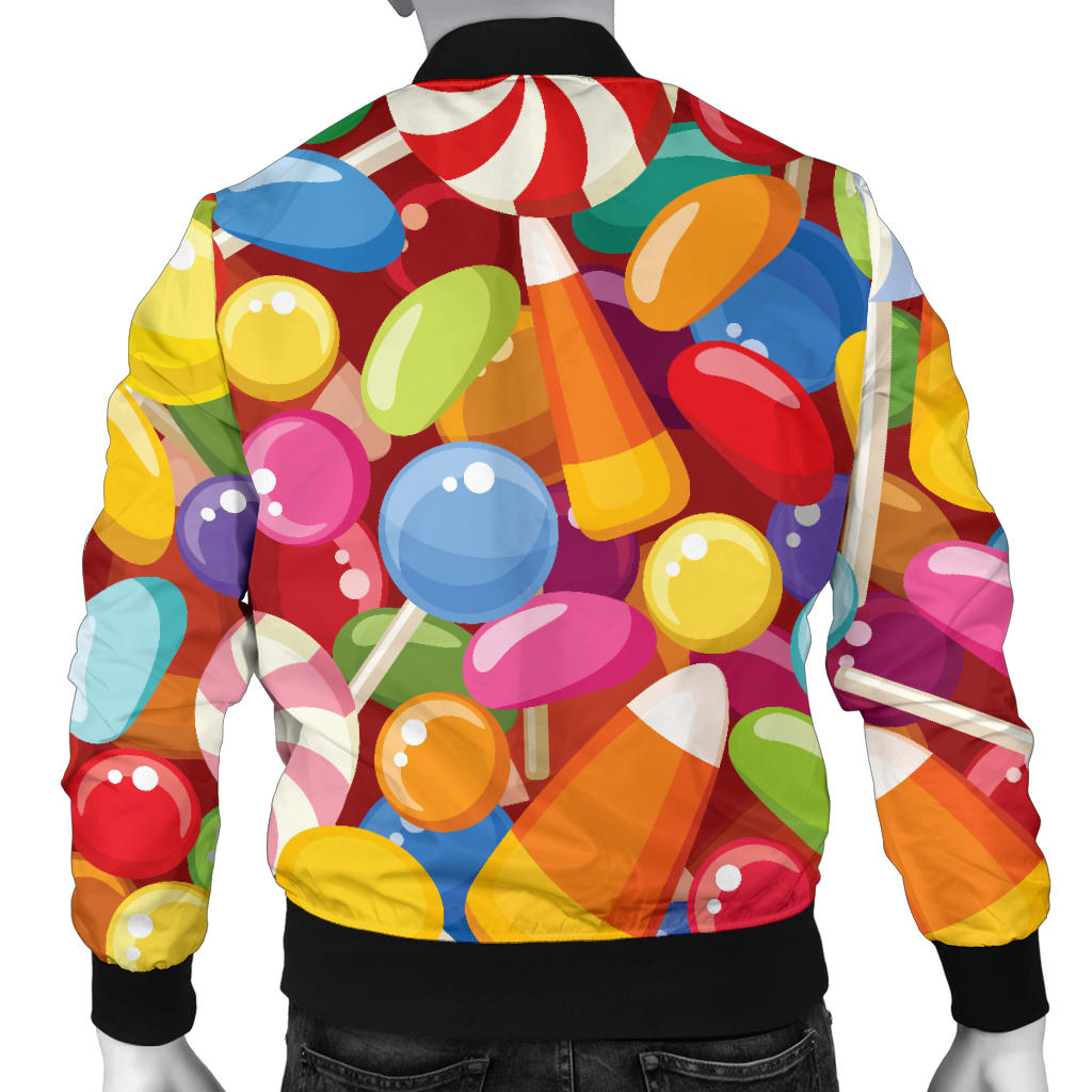 Candy Pattern Print Design 02 Men Bomber Jacket