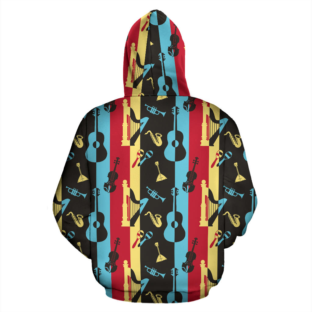 Jazz Pattern Print Design 02 Pullover Hoodie