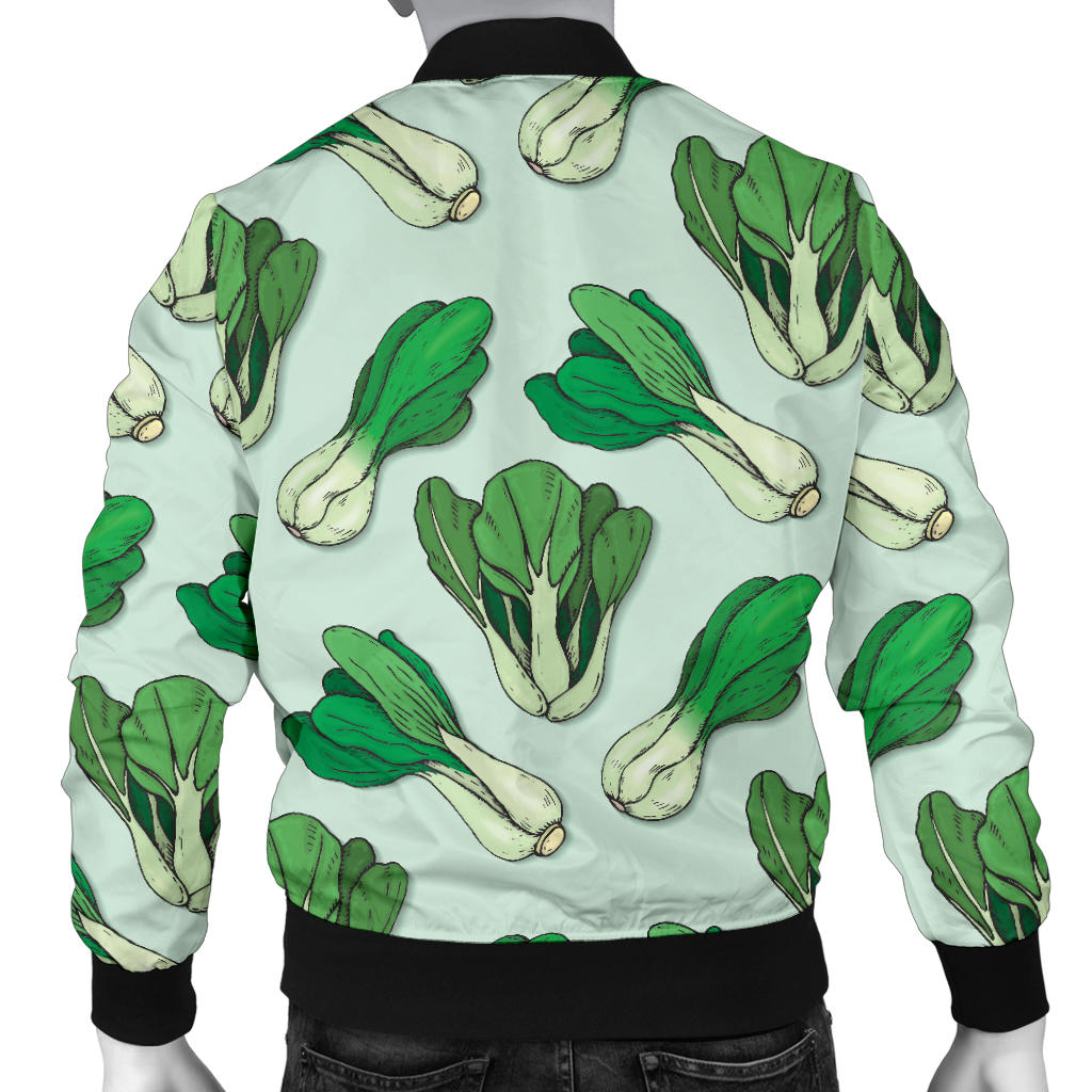 Bok Choy Pattern Print Design 01 Men Bomber Jacket