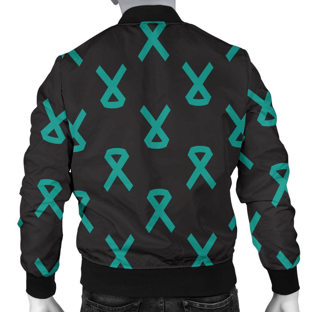 Ovarian cancer Pattern Print Design A01 Men Bomber Jacket