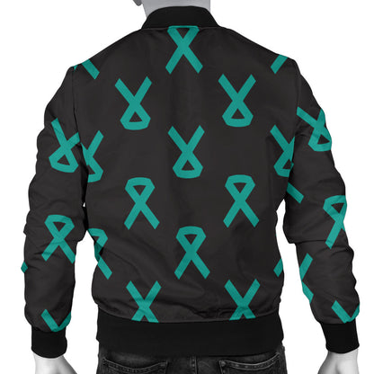 Ovarian cancer Pattern Print Design A01 Men Bomber Jacket