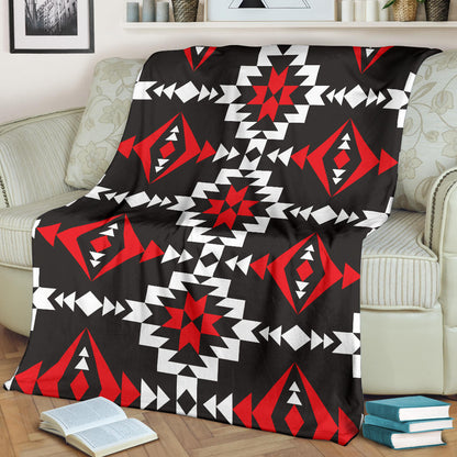 Navajo Pattern Print Design A02 Premium Blanket