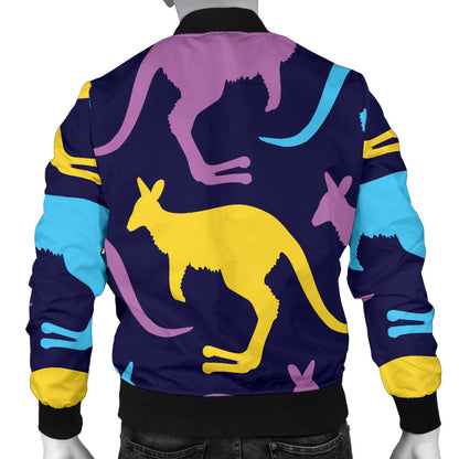 Kangaroos Pattern Print Design 02 Men Bomber Jacket