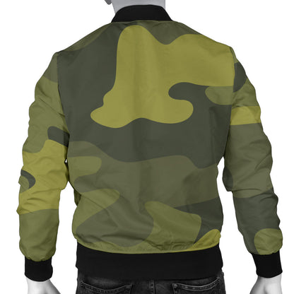 Military Camouflage Pattern Print Design 02 Men Bomber Jacket