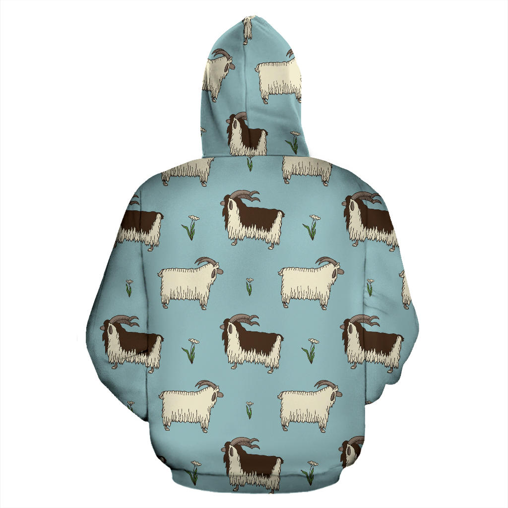 Goat Pattern Print Design 02 Pullover Hoodie