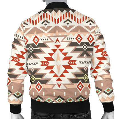 Aztec Pattern Print Design 05 Men Bomber Jacket