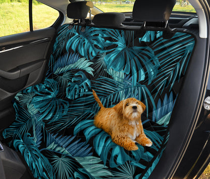 Palm Leaf Pattern Print Design A03 Rear Dog Car Seat Cover Hammock
