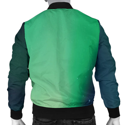 Aurora Borealis Pattern Print Design 04 Men Bomber Jacket