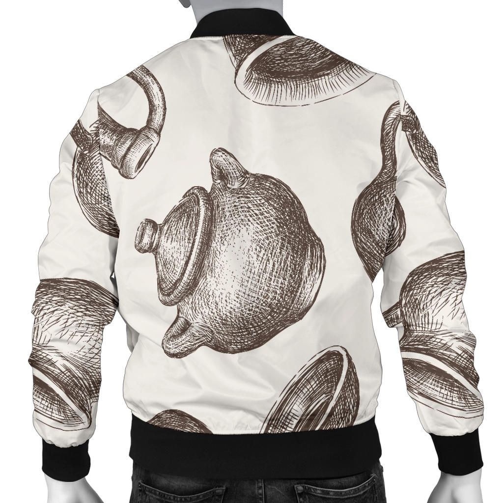 Pottery Pattern Print Design A01 Men Bomber Jacket