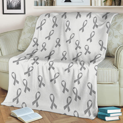 Brain cancer Pattern Print Design 01 Premium Blanket