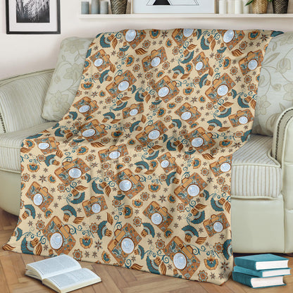 Camera Pattern Print Design 05 Premium Blanket