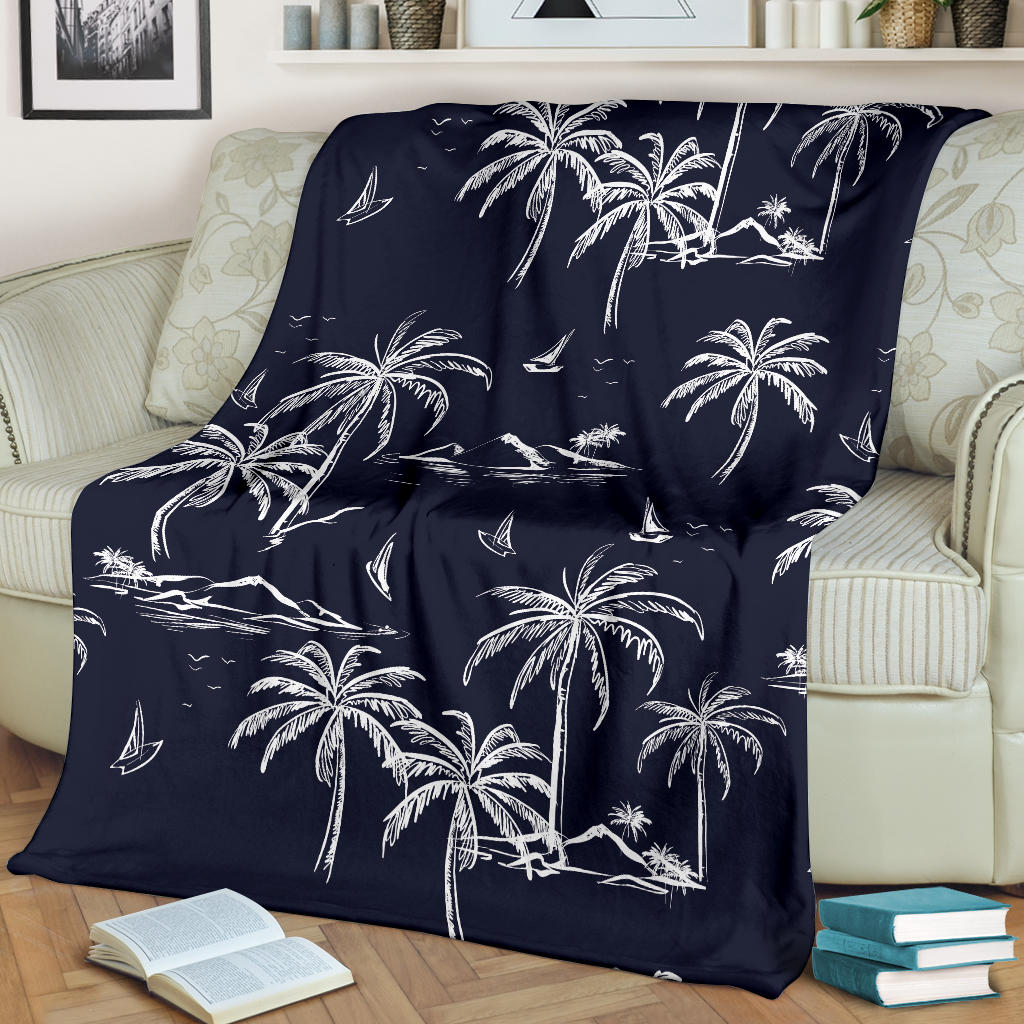 Pacific island Pattern Print Design A02 Premium Blanket