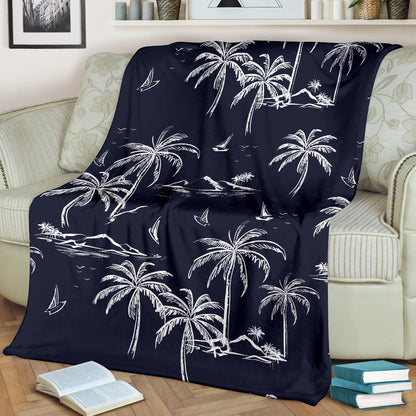 Pacific island Pattern Print Design A02 Premium Blanket