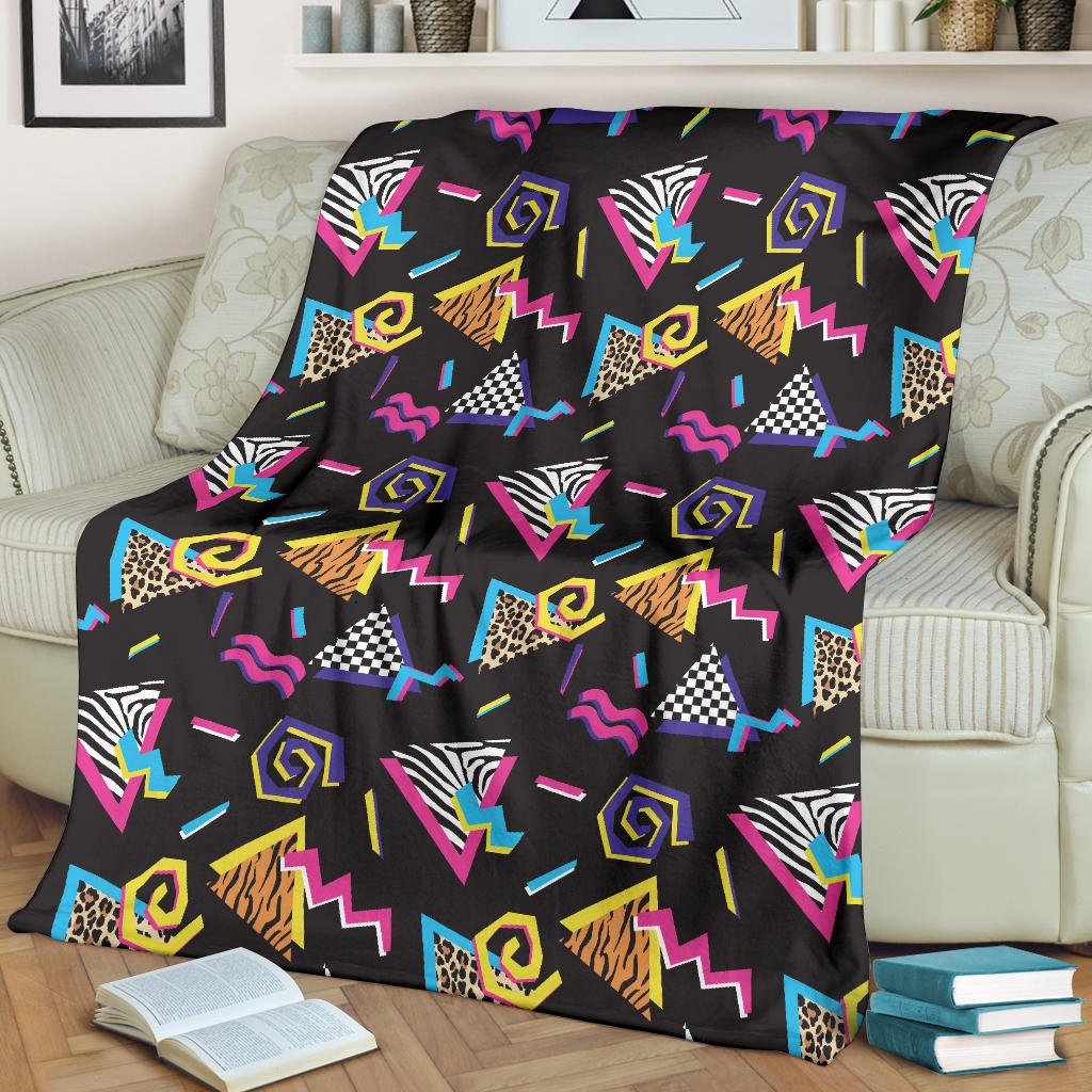 80s Pattern Print Design 3 Premium Blanket