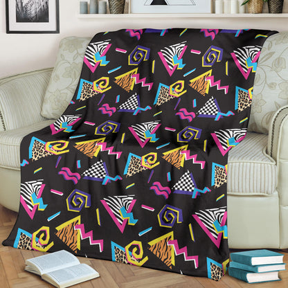 80s Pattern Print Design 3 Premium Blanket