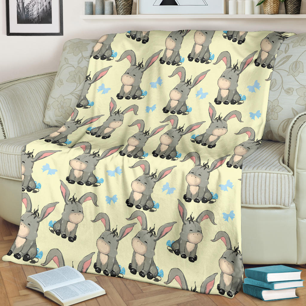 Donkey Baby Pattern Print Design 02 Premium Blanket