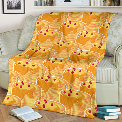 Pancake Pattern Print Design A04 Premium Blanket