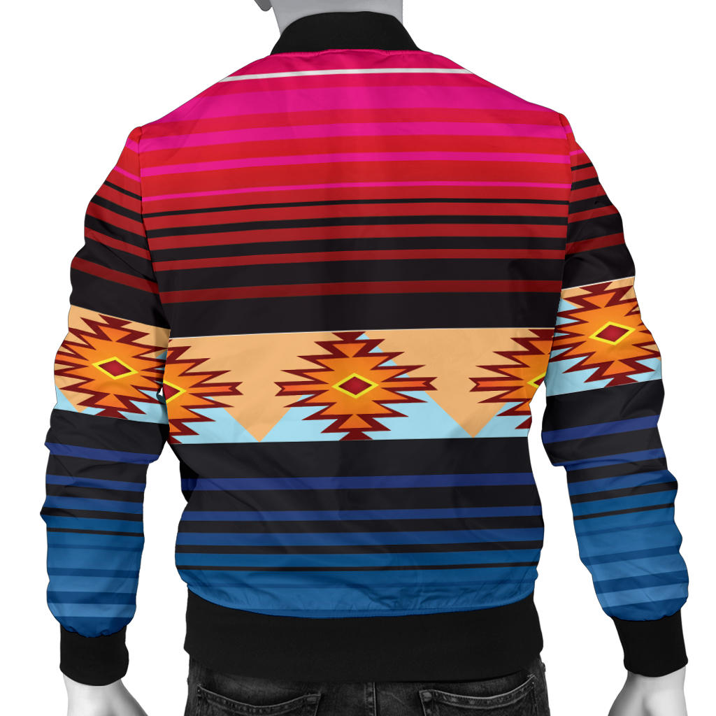 Mexican Pattern Print Design 03 Men Bomber Jacket