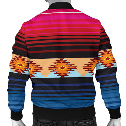 Mexican Pattern Print Design 03 Men Bomber Jacket