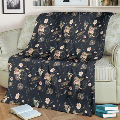 Bohemian Pattern Print Design 09 Premium Blanket