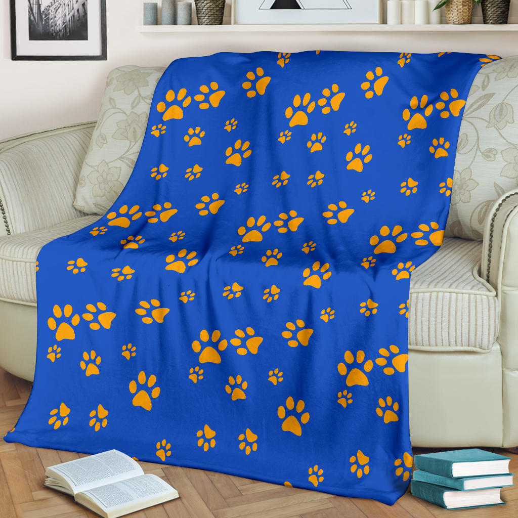 Paw Pattern Print Design A03 Premium Blanket