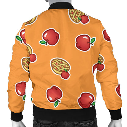 Apple Pie Pattern Print Design 02 Men Bomber Jacket
