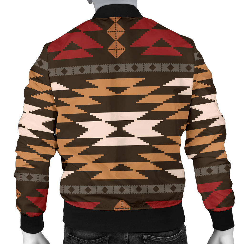 Native Pattern Print Design A02 Men Bomber Jacket