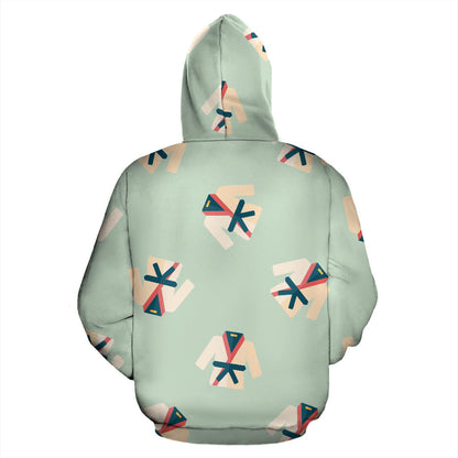 Karate Pattern Print Design 02 Pullover Hoodie