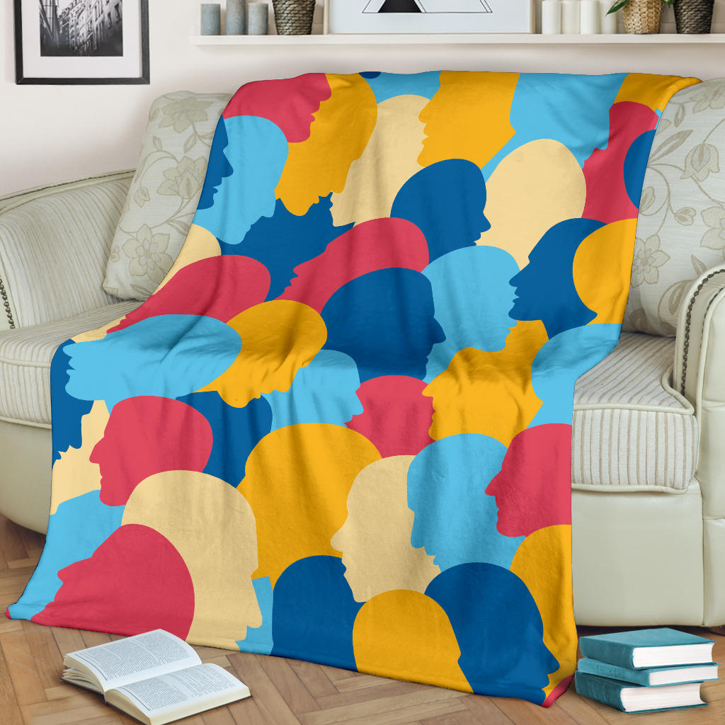 Psychology Pattern Print Design A02 Premium Blanket
