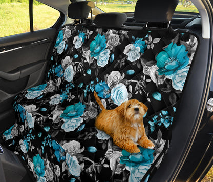 Rose Pattern Print Design A02 Rear Dog Car Seat Cover Hammock