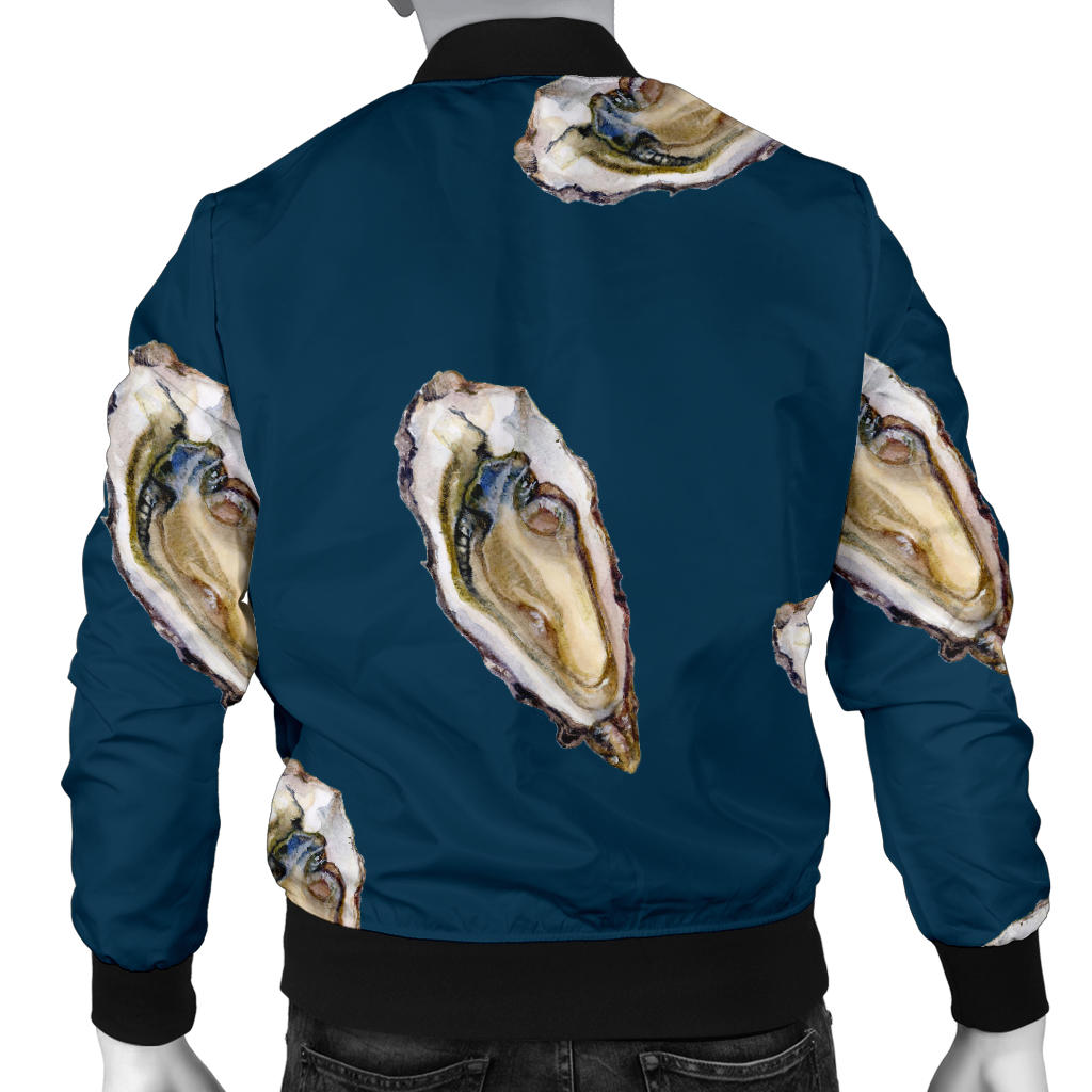 Oyster Pattern Print Design 03 Men Bomber Jacket