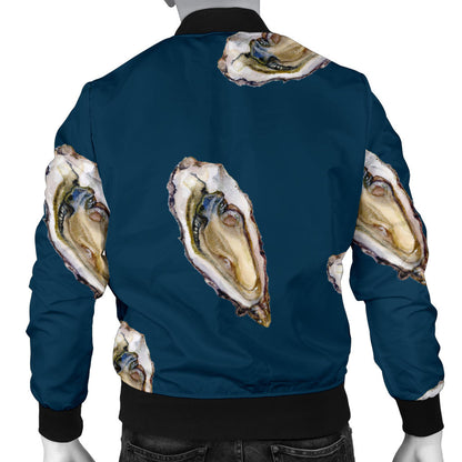 Oyster Pattern Print Design 03 Men Bomber Jacket