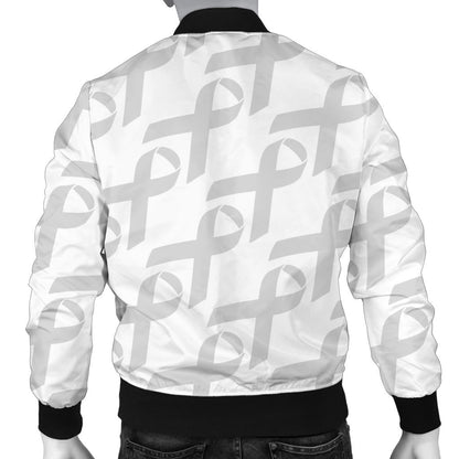Brain cancer Pattern Print Design 02 Men Bomber Jacket